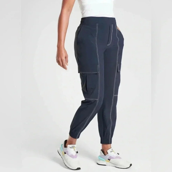 Athleta Chelsea Utility Jogger Pants Dark Navy Blue Athleisure: Size 6 - Picture 1 of 11